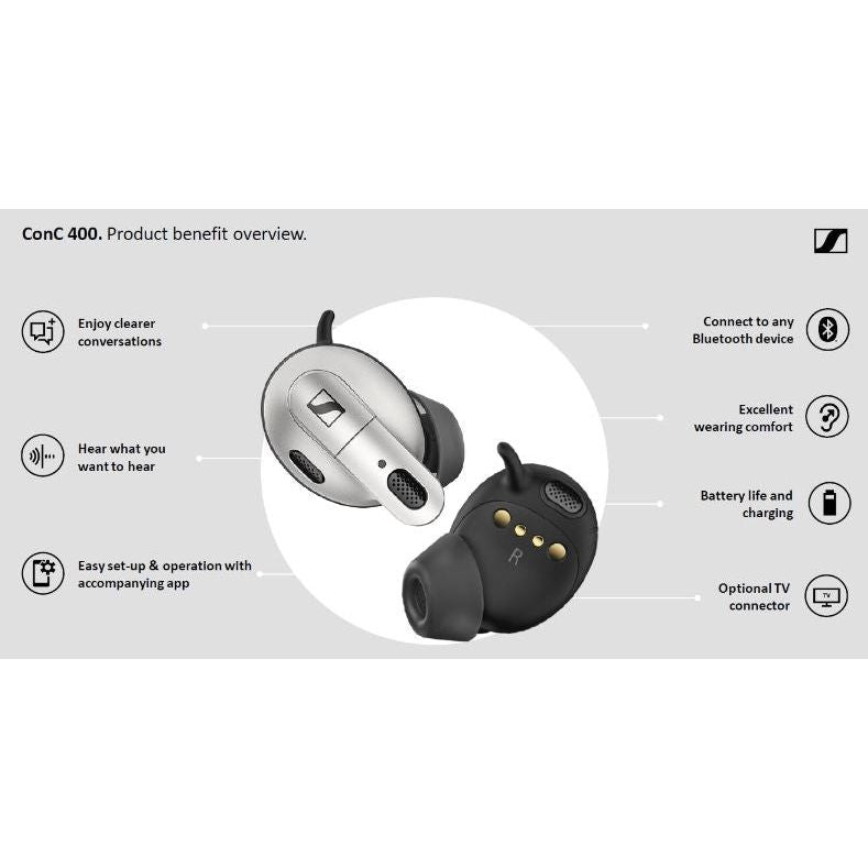 Sennheiser ConC 400 Bluetooth Speech Clarity Earbuds - Alpha Clinics