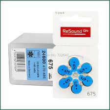 GN ReSound Hearing Aid Batteries Size 675 - 10 Pack (60 Cells) - Alpha Clinics