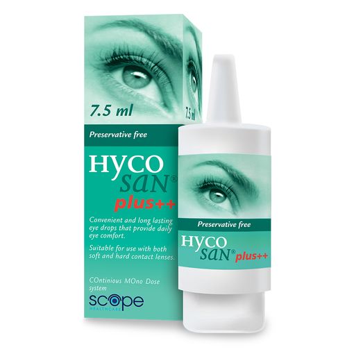 Hycosan Plus Preservative Free Eye Drops 7.5ml - Alpha Clinics