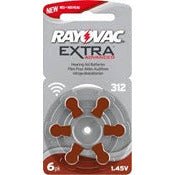 Rayovac Extra Hearing Aid Batteries Size 312 - 10 Pack (60 Cells) - Alpha Clinics
