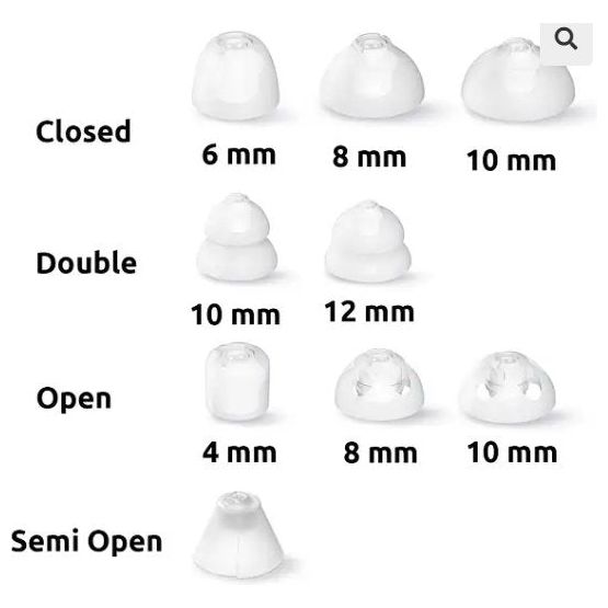 Signia Click Hearing Aid Domes – Connexxx, Specsavers Advance, AudioService, Xperience, NX & Primax - Alpha Clinics