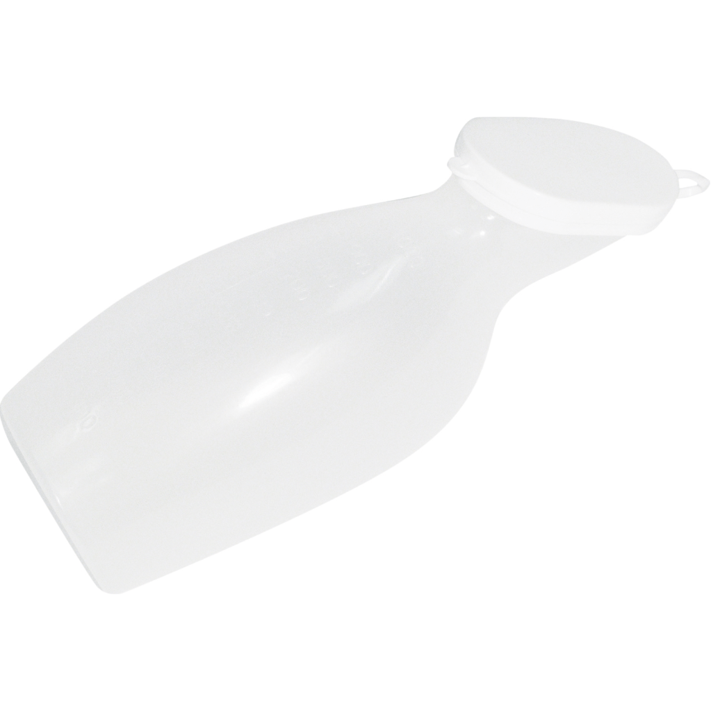 Female Portable Urinal 1L Capacity with Lid - Alpha Clinics