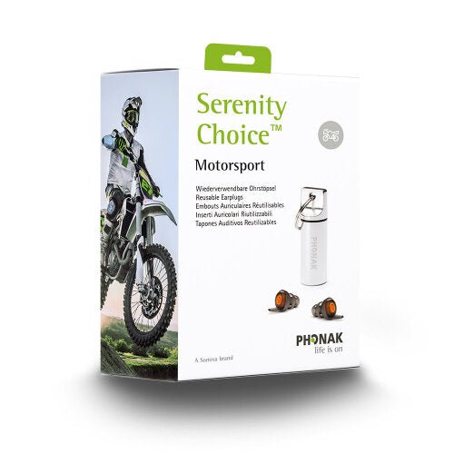 Phonak Serenity Motorsport Reusable Earplugs - Alpha Clinics