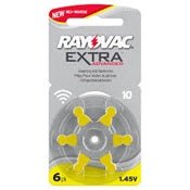 Rayovac Extra Hearing Aid Batteries Size 10 - 10 Pack (60 Cells) - Alpha Clinics