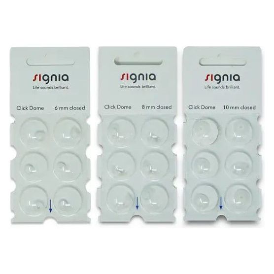 Signia Click Hearing Aid Domes – Connexxx, Specsavers Advance, AudioService, Xperience, NX & Primax - Alpha Clinics